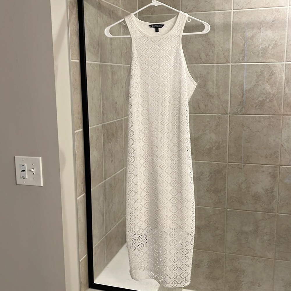 Express dress with see through bottom